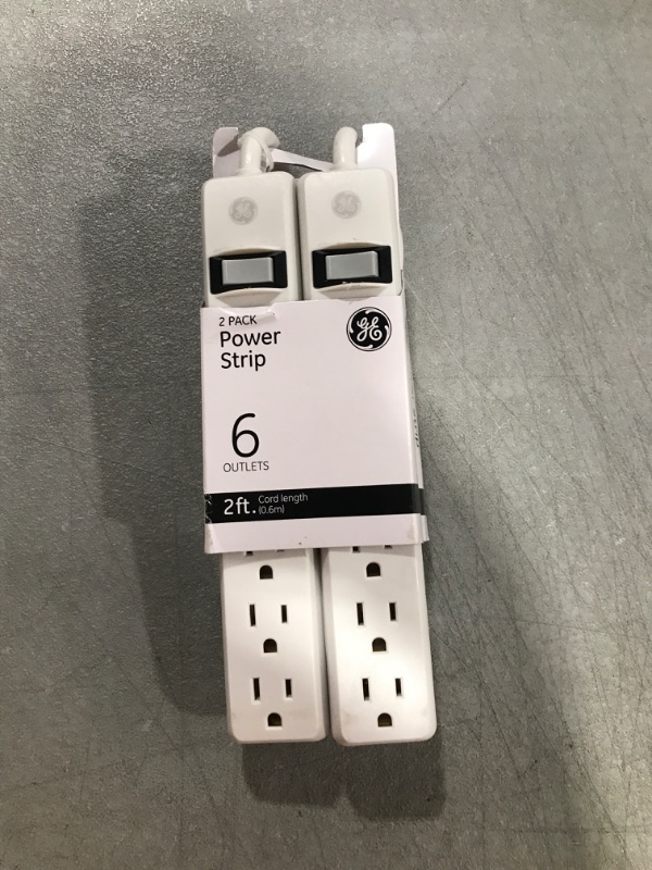 Photo 2 of GE 6-Outlet General Purpose Power Strip (2 pk.), 14833