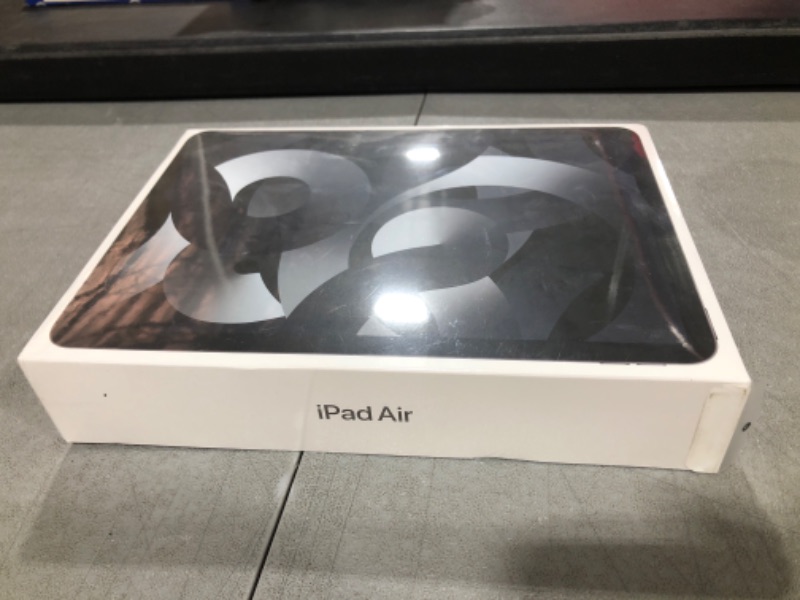 Photo 3 of Factory Sealed Apple iPad Air (5th Generation): with M1 chip, 10.9-inch Liquid Retina Display, 256GB, Wi-Fi 6, 12MP front/12MP Back Camera, Touch ID, All-Day Battery Life – Space Gray