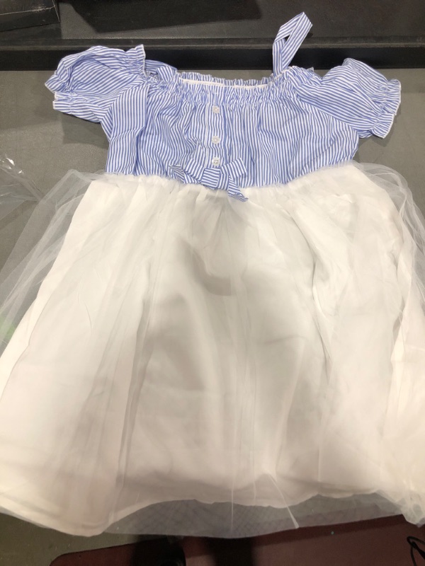 Photo 2 of blibean Tween Girls Stylish Sundress Off Shoulder Dress Size 10-11 Years 