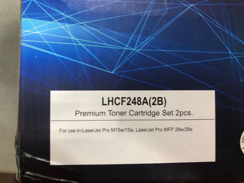 Photo 2 of LHCF248A(2B) Premium Toner Cartridge Set 2pcs.- For use in:LaserJet Pro M15w/15a, LaserJet Pro MFP 28w/28a