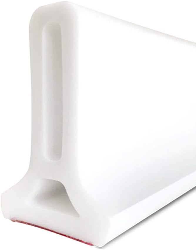 Photo 1 of  Collapsible Shower Water Dam Shower Stopper Barrier and Retention System and Keeps Water Inside Threshold Dry and Wet Separation Suitable for Bathroom and Kitchen