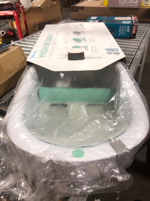 Photo 2 of 4-in-1 Grow-with-Me Bath Tub by Frida Baby Transforms Infant Bathtub to Toddler Bath Seat with Backrest for Assisted Sitting in Tub