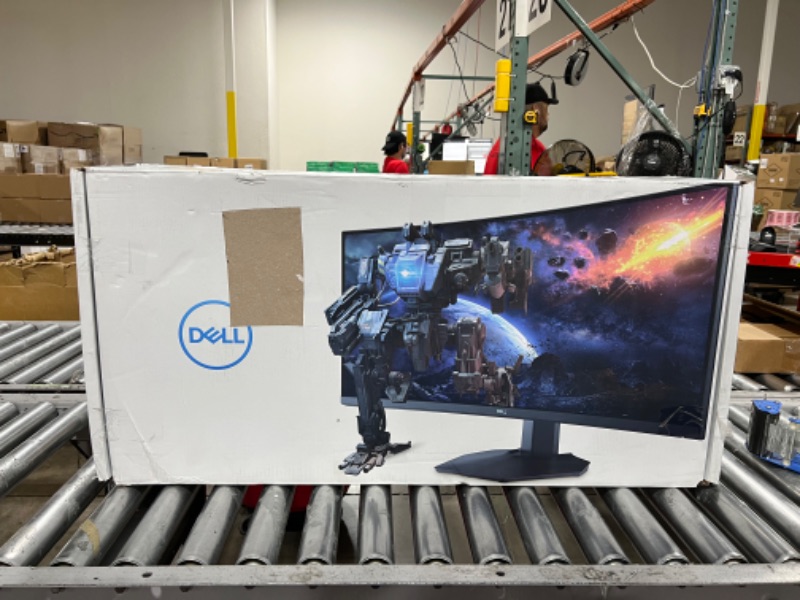 Photo 1 of Dell Curved Gaming Monitor 34 Inch Curved Monitor with 144Hz Refresh Rate, WQHD (3440 x 1440) Display, Black - S3422DWG