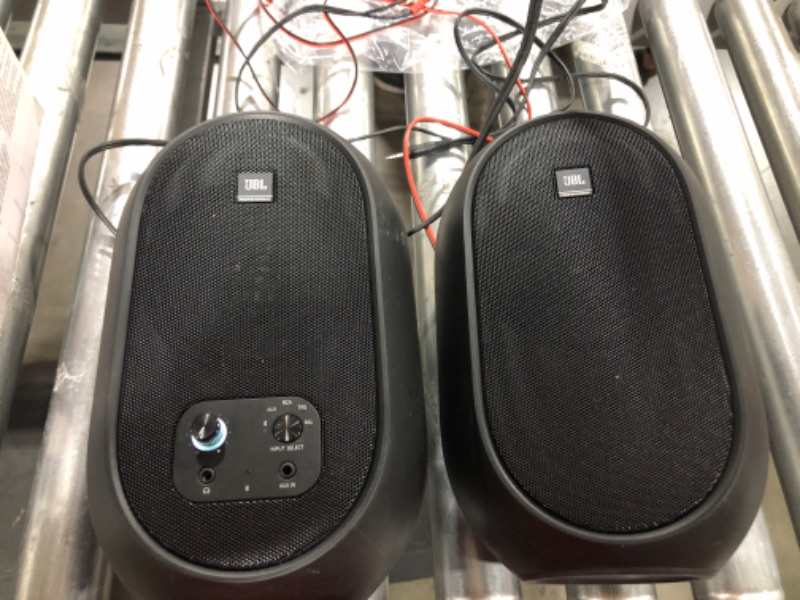 Photo 2 of JBL Professional 1 Series 104-BT Compact Desktop Reference Monitors with Bluetooth, Black, Sold as Pair 4.5-inch Speaker Pair