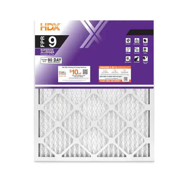 Photo 1 of 18 in. x 20 in. x 1 in. Superior Pleated Air Filter FPR 9