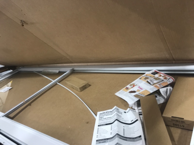 Photo 1 of 2000 Series 30 in. x 80 in. White Universal Full View Retractable Aluminum Storm Door with Nickel Hardware
