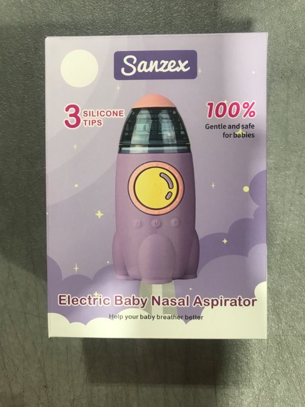 Photo 2 of Electric Baby Nasal Aspirator - Rechargeable Baby Nose Sucker with Adjustable 3 Levels Suction, Booger Sucker for Infants, Automatic Mucus Sucker for Toddlers with Light Modes & Nursery Rhymes