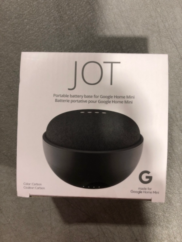 Photo 2 of JOT Portable Battery Base for Google Home Mini (Carbon)