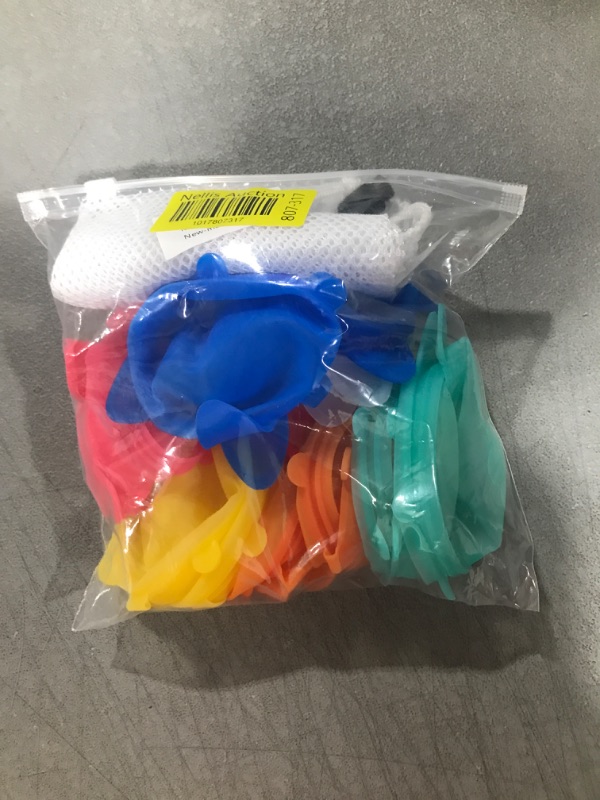 Photo 2 of 12 Pcs Reusable Water Balloons for Kids, Water Balloons Quick Fill, Refillable Water Balloons Self Sealing Quick Fill, Silicone Water Balloons Beach Toy With Mesh Bag, Perfect For Outdoor Activities