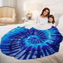 Photo 1 of 60 Inch Round Blanket for Adult Kids, Soft Cozy Plush Tie Dye Flannel Funny Blanket, Giant 320 GSM Fleece Blanket Gifts for Bed, Beach, Camp