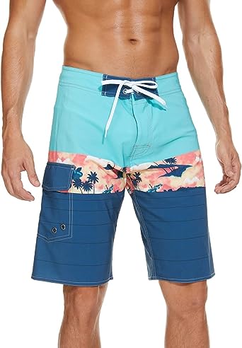 Photo 1 of LETSHOLIDAY Men’s Swim Trunks Quick Dry Swimwear Beach Shorts with Side Pockets
34