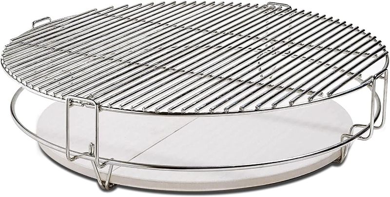 Photo 1 of  Round Multi-use Stainless Steel Cooking Racks for Large Grill Dome, Big Green Egg,Kamado Joe Classic and Other Kamado Grills