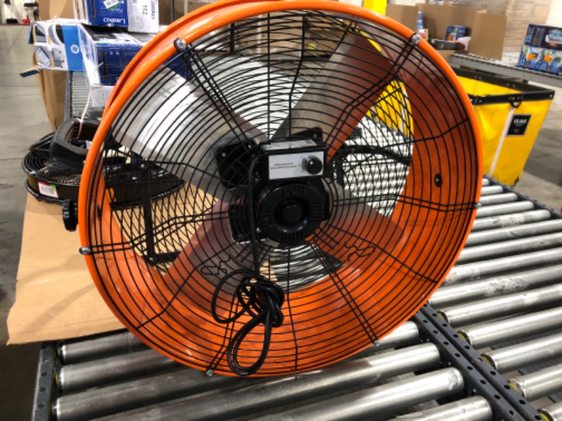 Photo 2 of 24 in. 2-Speed Heavy Duty Tilt Drum Fan
