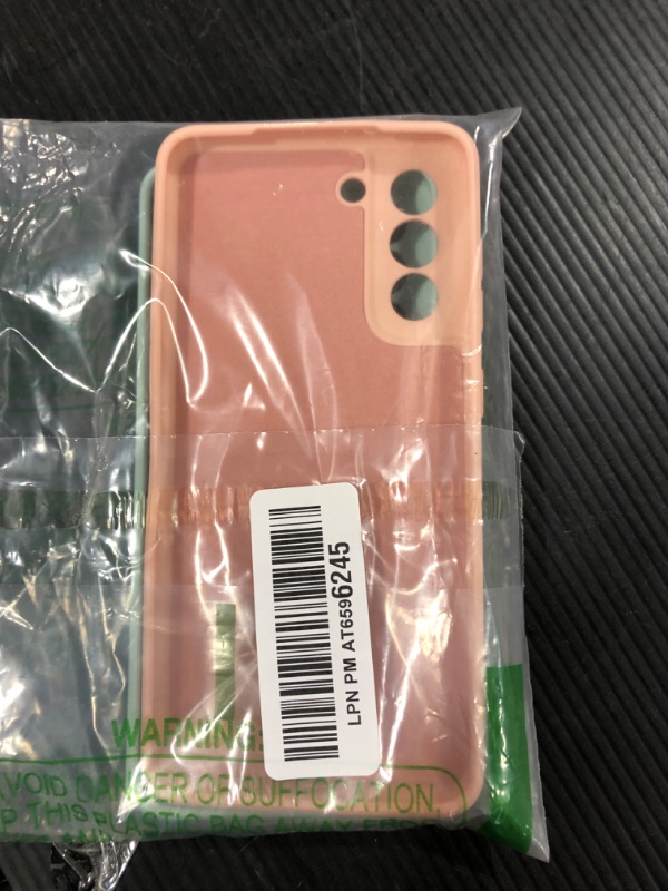 Photo 1 of 2pk of Samsung Galaxy S21 Cases, Silicone Back Cover - Pink/green (US Version)
