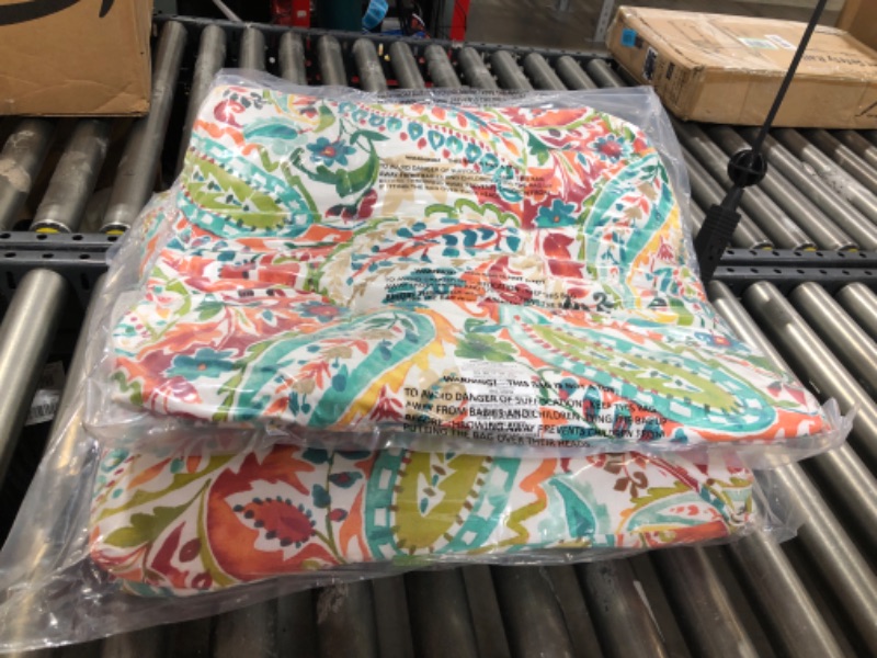 Photo 1 of 2pk of 20x20inch outdoor patio chair cushions