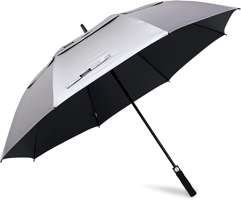 Photo 1 of 2pk of G4Free 54/62/68 Inch UV Protection Golf Umbrella Auto Open Vented Double Canopy Oversize Extra Large Windproof Sun Rain Umbrellas
