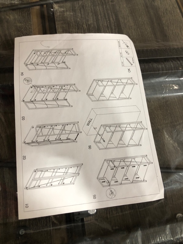 Photo 1 of GHQME No-Assembly Folding Bookshelf Storage Shelves 4 Tiers Vintage Multifunctional Plant Flower Stand Storage Rack Shelves Bookcase for Home Office (Gray and Black-4, 4-Tier) 4-tier Gray and Black-4