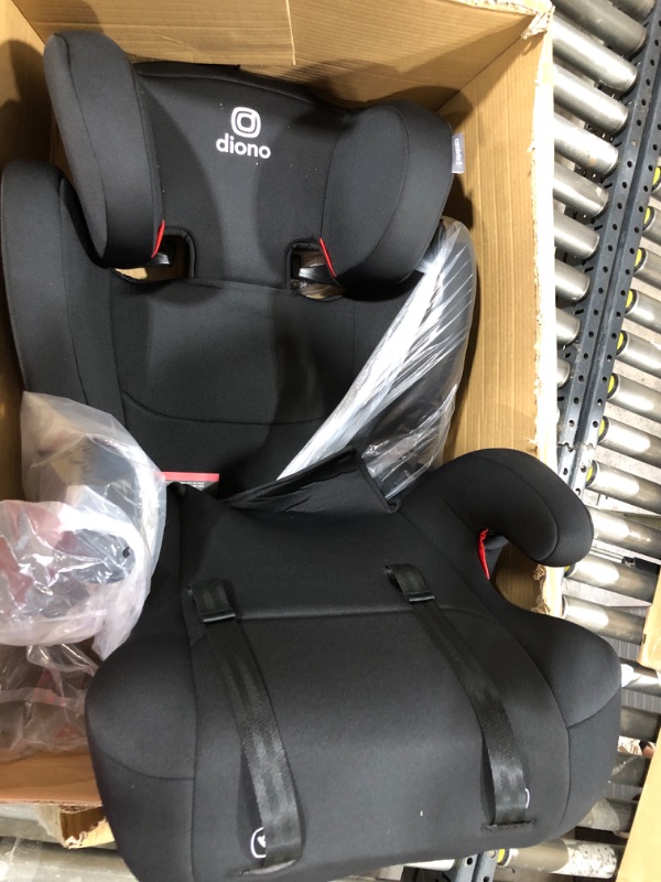 Photo 2 of Diono Cambria 2 XL, Dual Latch Connectors, 2-in-1 Belt Positioning Booster Seat, High-Back to Backless Booster with Space and Room to Grow, 8 Years 1 Booster Seat, Black 2020 Black