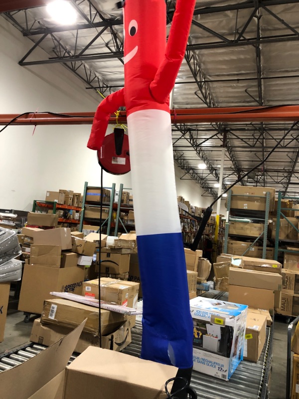 Photo 2 of LookOurWay Air Dancers Inflatable Tube Man Set, 6-Feet Wacky Waving Inflatable Tube Guy with 9-Inch Diameter Blower Red, White, Blue
