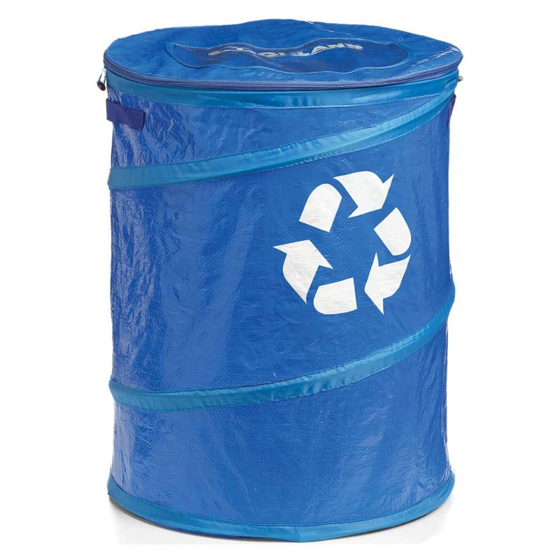 Photo 1 of 2pk of Coghlan's Pop-Up Recycle Bin, Blue , 19" x 24"
