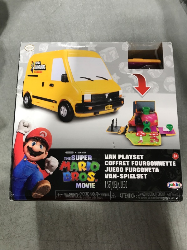 Photo 1 of The Super Mario Bros. Movie – Van Playset with 1.25” Mini Mario Figure Van Mini Playset