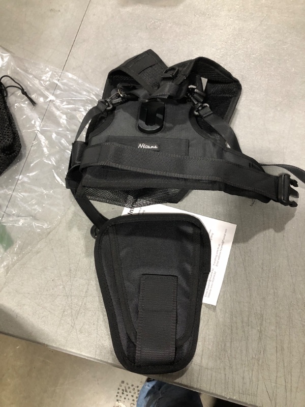 Photo 1 of Nicama Multi Camera Carrying Chest Harness Vest System with Side Holster and Secure Straps for Canon Nikon Sony Panasonic Olympus DSLR Cameras