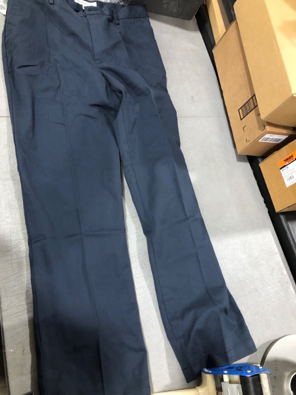 Photo 2 of Amazon Essentials Men's Classic-Fit Wrinkle-Resistant Flat-Front Chino Pant (Available in Big & Tall) 34W x 33L Navy