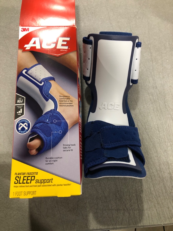 Photo 2 of ACE Brand Plantar Fasciitis Sleep Support, Foot Brace Stays in Place All Night, Plantar Fasciitis Brace With Secure Fit and Long-Lasting Comfort, Sleep Support for Left and Right Foot, 8” to 15”