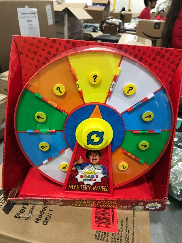 Photo 2 of RYAN'S WORLD Micro Mystery Wheel, Be just Like Ryan and Complete Silly Challenges, Play Games, and Learn Fun Facts, Contains Surprises of Figures, Stickers, Game Cards, Toys, Great Creative Activity