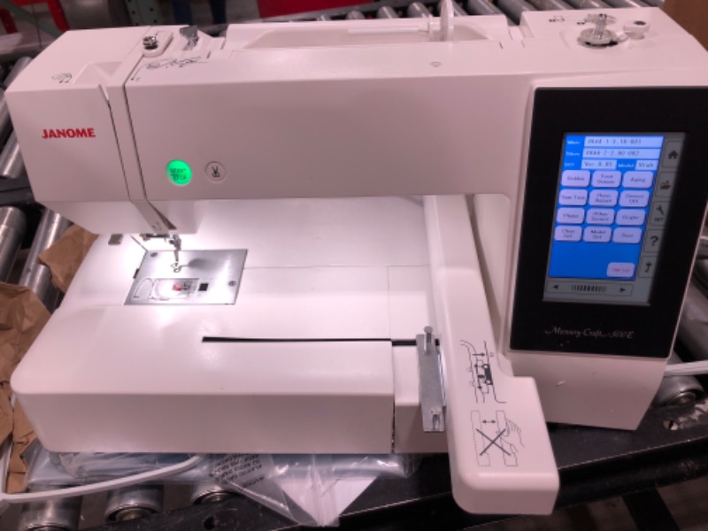 Photo 2 of Janome Memory Craft 500E Embroidery Machine
