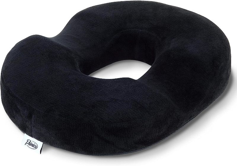 Photo 1 of Orthopedic Donut Pillow, Tailbone Pain Relief, Hemorrhoid & Postpartum Cushion for Men and Women, Helps Ease Discomfort from Tailbone, Hemorrhoids, Pregnancy, Surgery, Ideal for Home & Office Chairs
