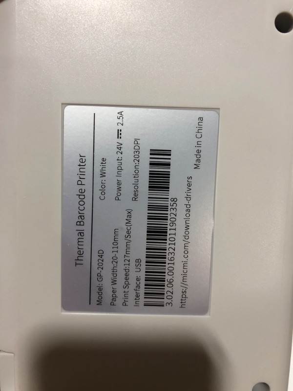 Photo 3 of Shipping Label Printer, Micmi Commercial Direct Thermal Desktop Label Printer Support Amazon Ebay PayPal Etsy Shopify Shipstation Stamps.com Ups USPS FedEx DHL Support Windows, 4x6 inch Not for Mac