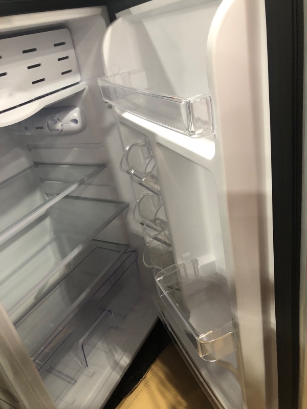 Photo 1 of 3.3 cu. ft. Mini Fridge in Stainless Look
