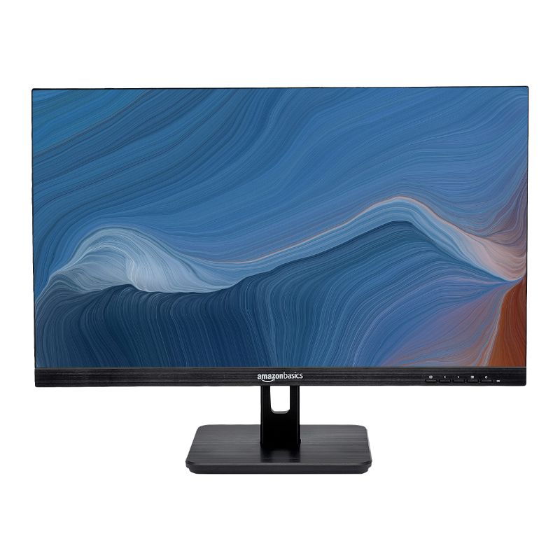 Photo 1 of Amazon Basics 24 Inch Monitor Powered with AOC Technology, FHD 1080P, 75hz, VESA Compatible, Built-in Speakers, Black 24-Inch