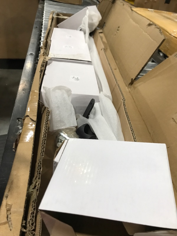 Photo 1 of DIYHD 4FT Round Tube Sliding Library Hardware Rolling Full Set Track Kit(No Ladder), Floor Roller with Brake 4FT Full Set Kit WD#1 Full Set Kit