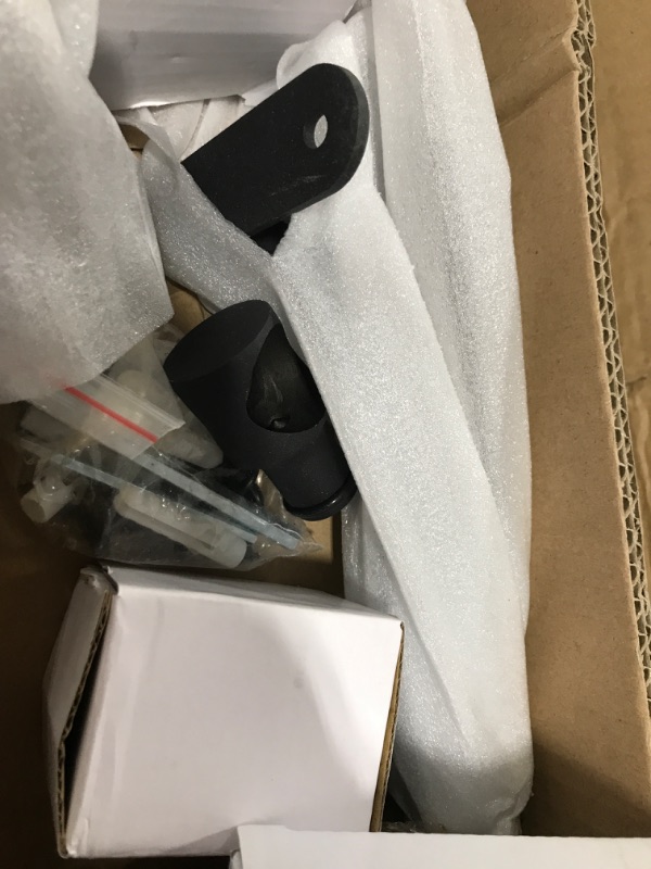 Photo 1 of DIYHD 4FT Round Tube Sliding Library Hardware Rolling Full Set Track Kit(No Ladder), Floor Roller with Brake 4FT Full Set Kit WD#1 Full Set Kit