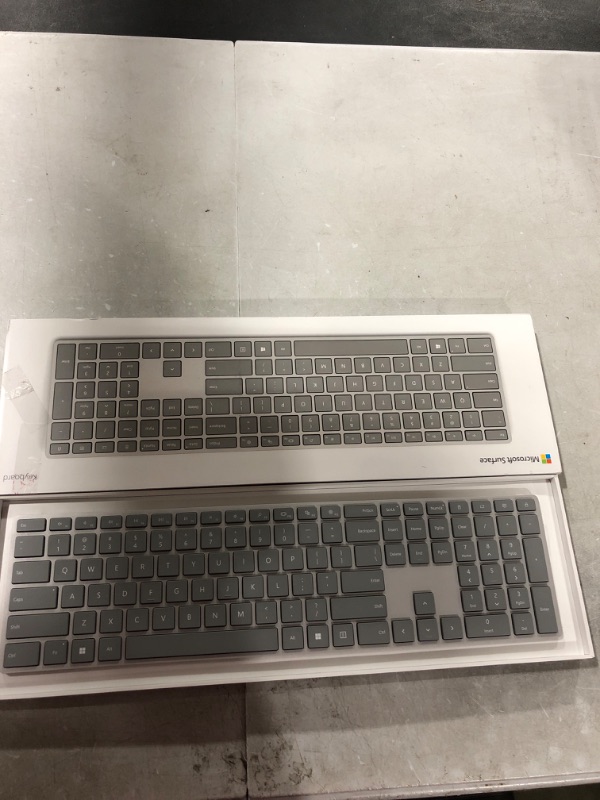 Photo 1 of Microsoft Surface Keyboard, WS2-00025, Silver