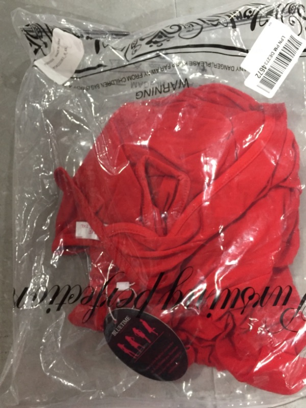 Photo 1 of Bluetime Tank Top for Women Summer Halter Spaghetti Strap Lace Sleeveless Tops Shirts Red 
size XX-Large