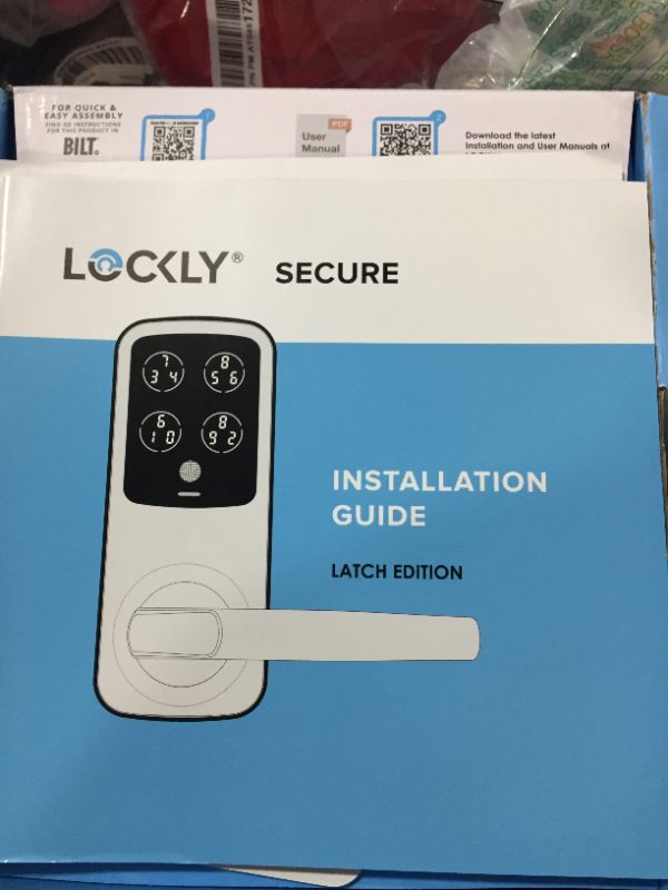 Photo 2 of Lockly Secure Plus Latch, Bluetooth Smart Lock with Handle, Keyless Entry Door Lock, PIN Genie® Keypad, 3D Biometric Fingerprint Sensor, Auto Lock - Matte Black (PGD628FMB) Matte Black Secure Plus