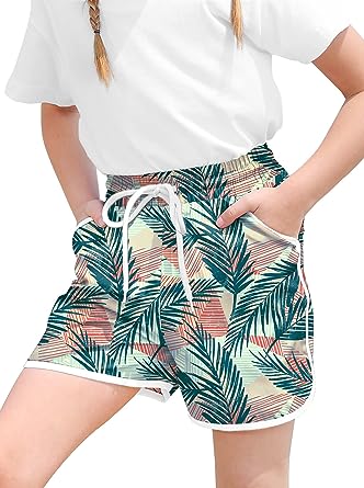 Photo 1 of BesserBay Girl's Summer Adorable Beach Boardshorts Drawstring Swim Trunk XL