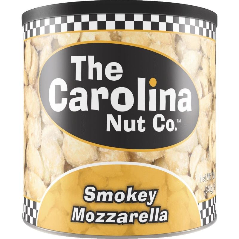 Photo 1 of  EXP 2024 The Carolina Nut Company Peanuts, Smokey Mozzarella, 12 Ounce 2 PACK
