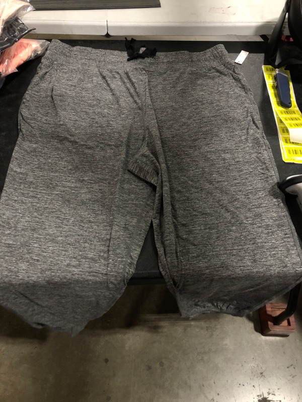 Photo 2 of  3X Dark Grey Space Dye Amazon Essentials Women's Brushed Tech Stretch Jogger Pant (Available in Plus Size)