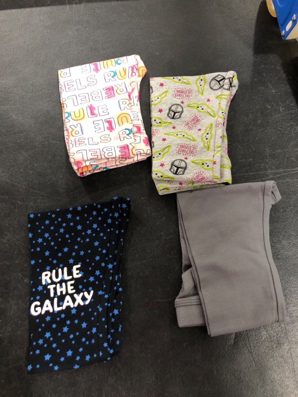 Photo 1 of Amazon Essentials Disney | Marvel | Star Wars | Frozen | Princess Toddler Girls' Leggings (Previously Spotted Zebra), Pack of 4, Star Wars Rebel, 3T