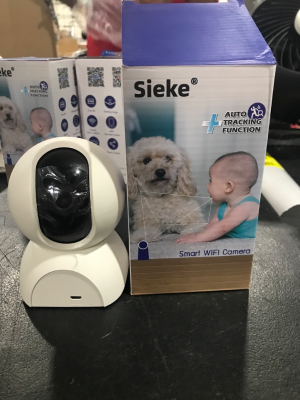 Photo 2 of Sieke 1080P Smart Two-Way Audio Video Baby Monitor Camera Phone Access with Movement Sensor Night Version Infrared Camera Work with Amazon Alexa Echo and App for Baby, Pets, Elderly