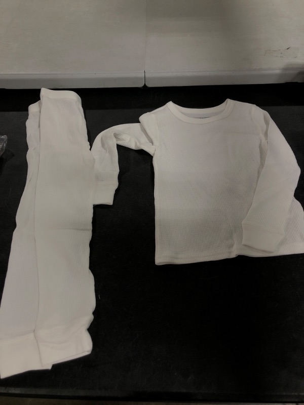 Photo 1 of Amazon Essentials Boys and Toddlers' Thermal Long Underwear Set X-Small White