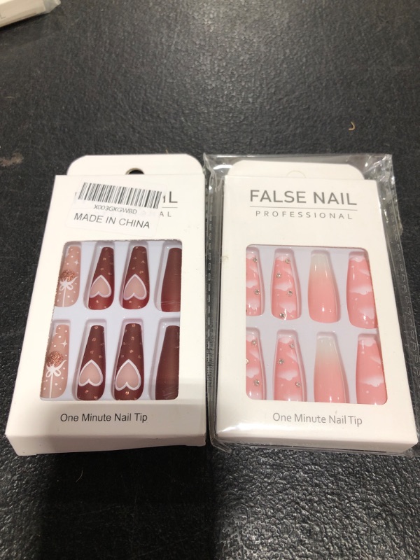 Photo 1 of 2 PACK PRESS ON NAILS
