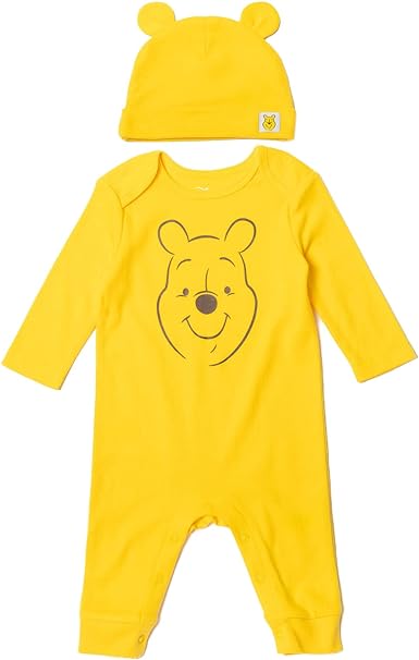 Photo 1 of 6-9 MONTHS Disney Classics Winnie the Pooh Lion King Mickey Mouse Minnie Mouse Cosplay Snap Coverall and Hat