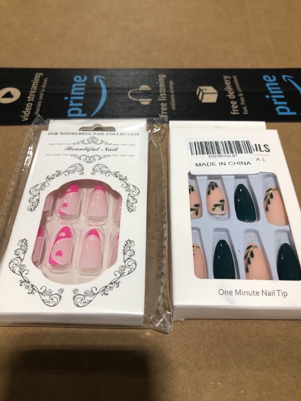 Photo 1 of 2 PACK PRESS ON NAILS
