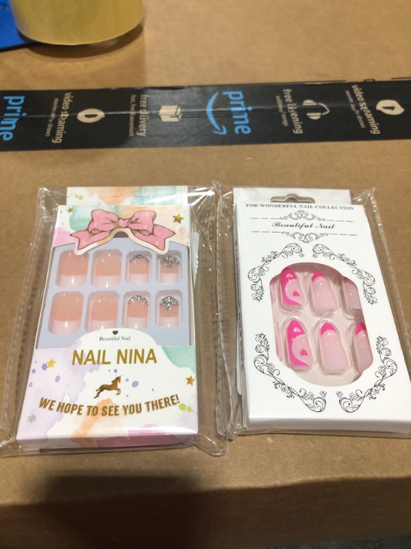 Photo 1 of 2 PACK PRESS ON NAILS
