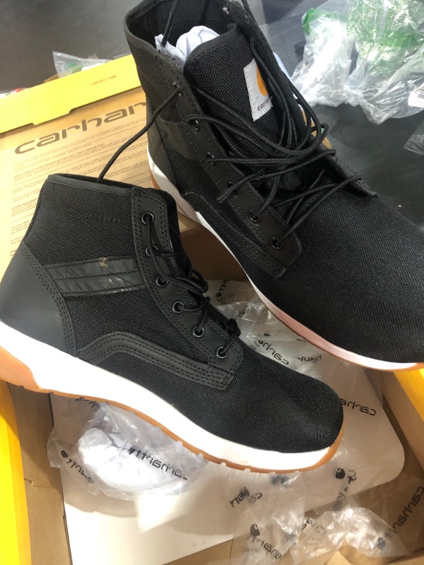Photo 3 of 10.5 WIDE Carhartt Men's Force 5" Lightweight Sneaker Boot Nano Comp Toe Ankle 10.5 Wide Black Textile